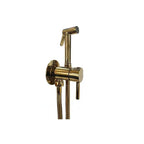 Set bidet con doccetta tondo e Flessibile Tweet Round modello ZDUP110HG oro Paffoni