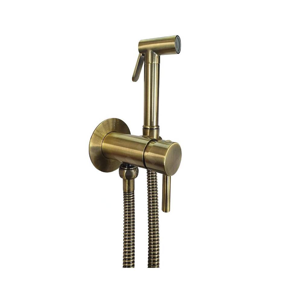 Set bidet con doccetta tondo e Flessibile Tweet Round modello ZDUP110BR Bronzo Paffoni