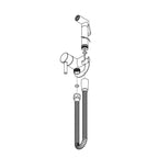 Set bidet con doccetta tondo e Flessibile Tweet Round modello ZDUP110BR Bronzo Paffoni