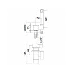 Set bidet con doccetta serie Tweet Square mix modello ZDUP112NO colore nero opaco Paffoni