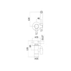 Set bidet tondo con doccetta serie Tweet plus mix modello ZDUP125NO colore nero opaco Paffoni