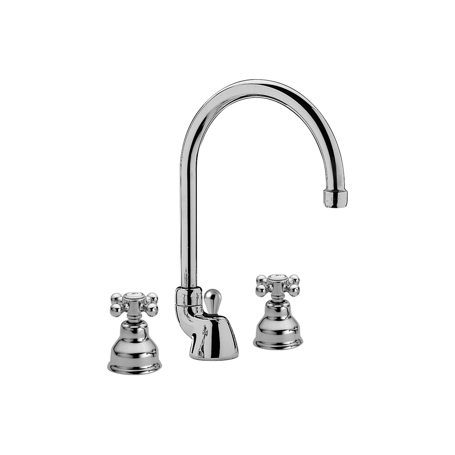 Batteria lavabo a 3 fori con canna orientabile Paffoni serie Viola - Cromato