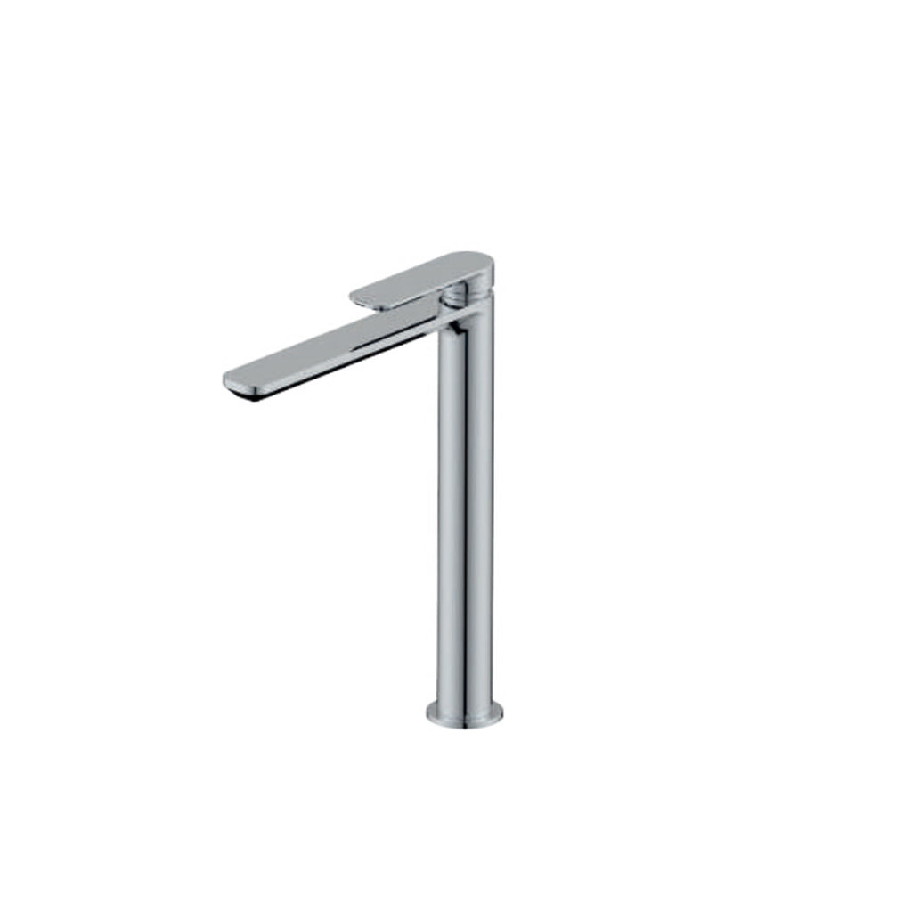 Miscelatore monocomando lavabo alto RubiFlux serie Azzurro - Cromo