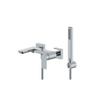 Miscelatore monocomando esterno per vasca con kit doccino RubiFlux serie Azzurro - Cromo
