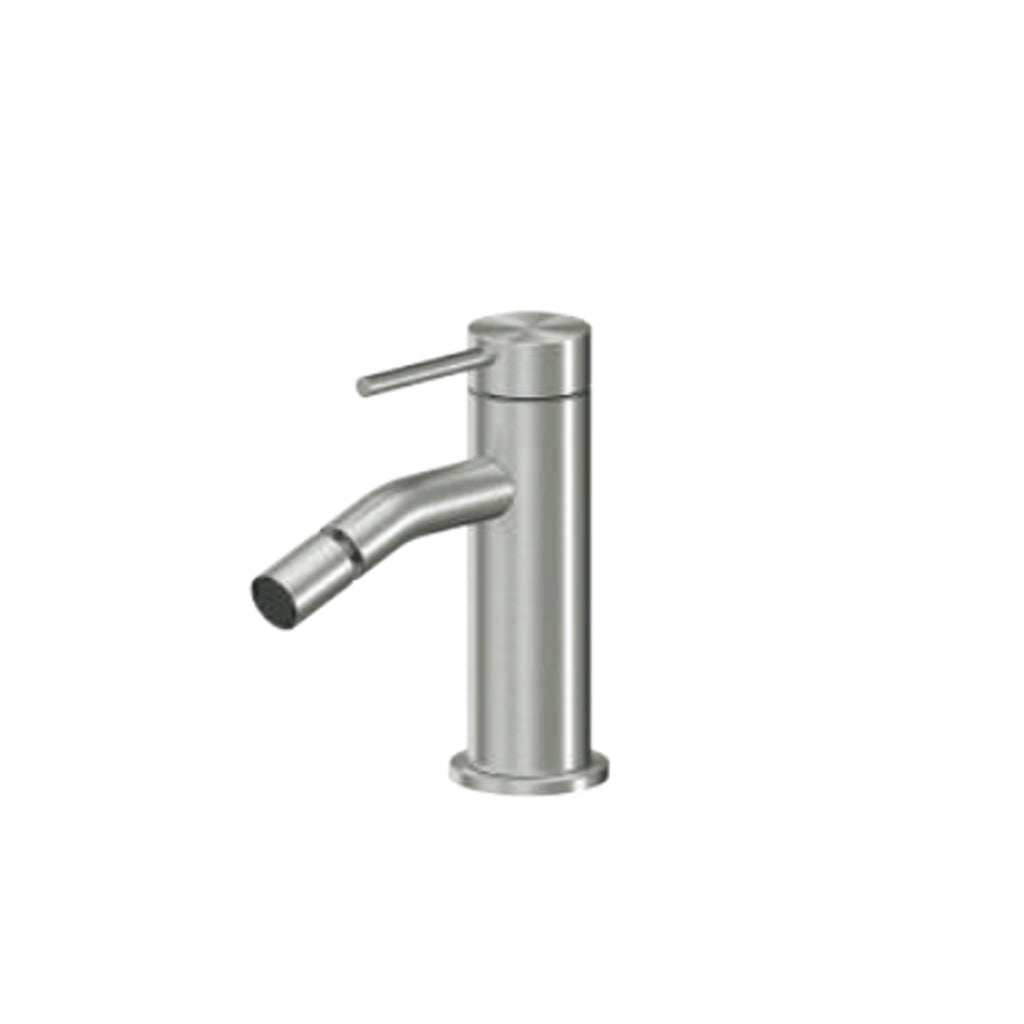 Miscelatore monocomando bidet RubiFlux serie Aria - Acciaio Satinato