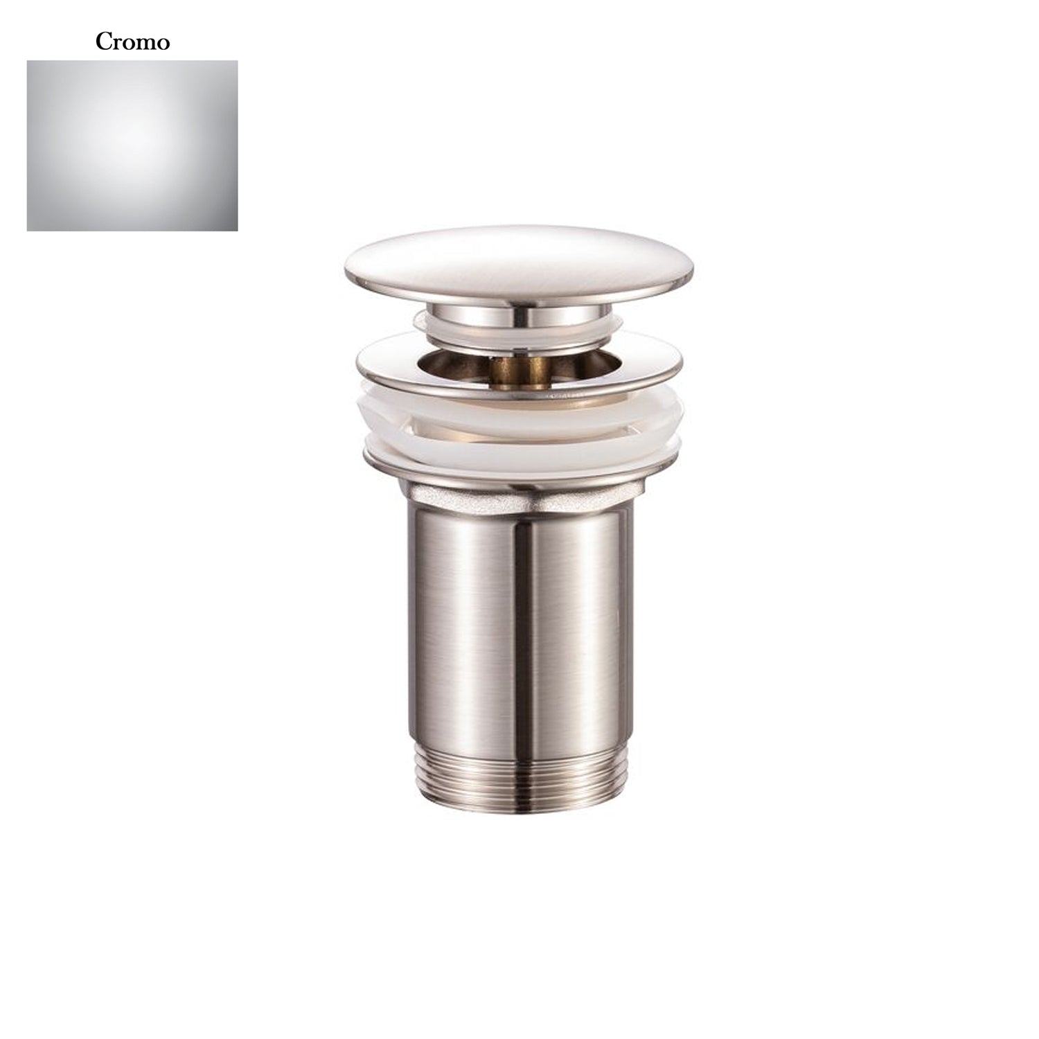 Scarico Click Clack senza troppo pieno in ottone cromo