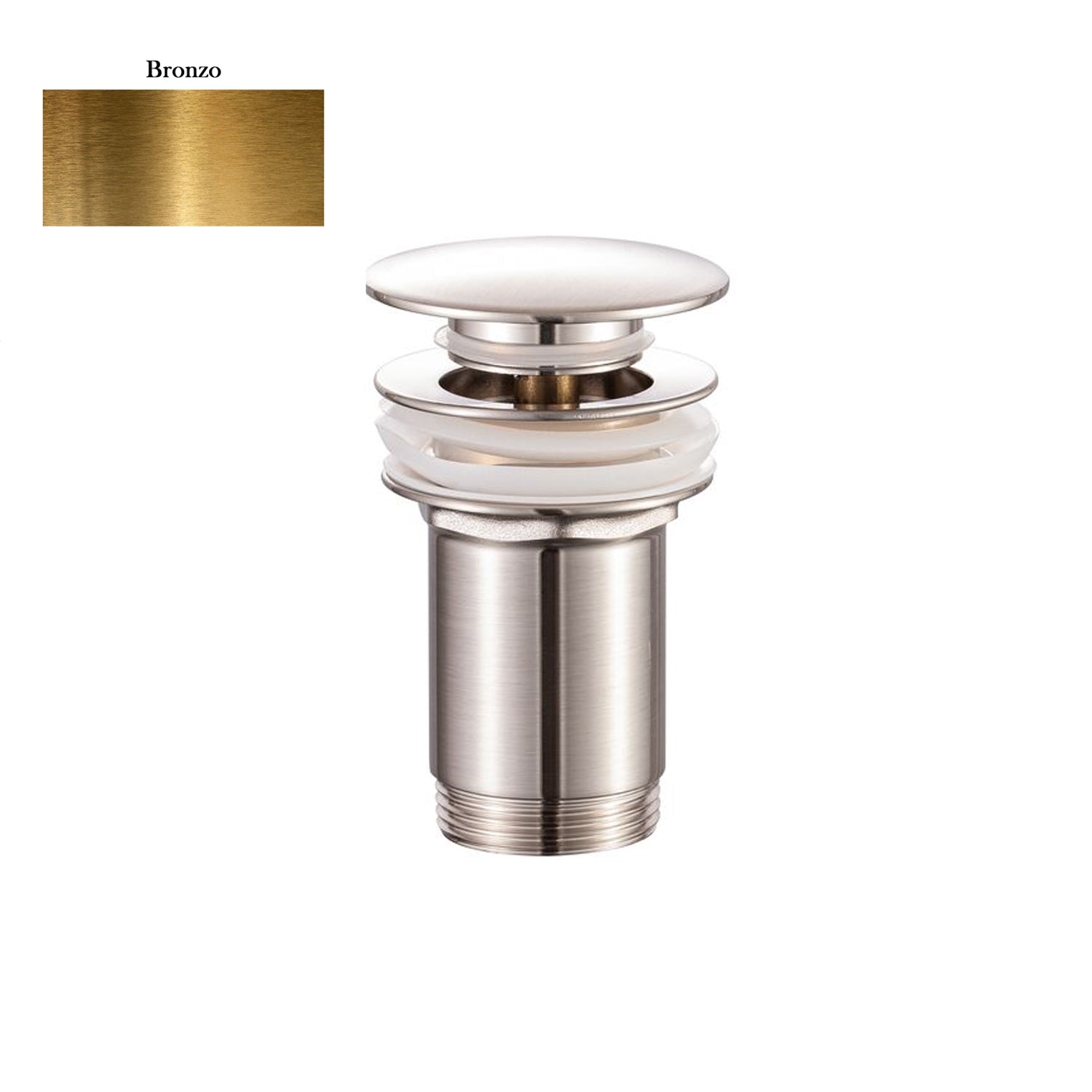 Scarico Click Clack senza troppo pieno in ottone bronzo