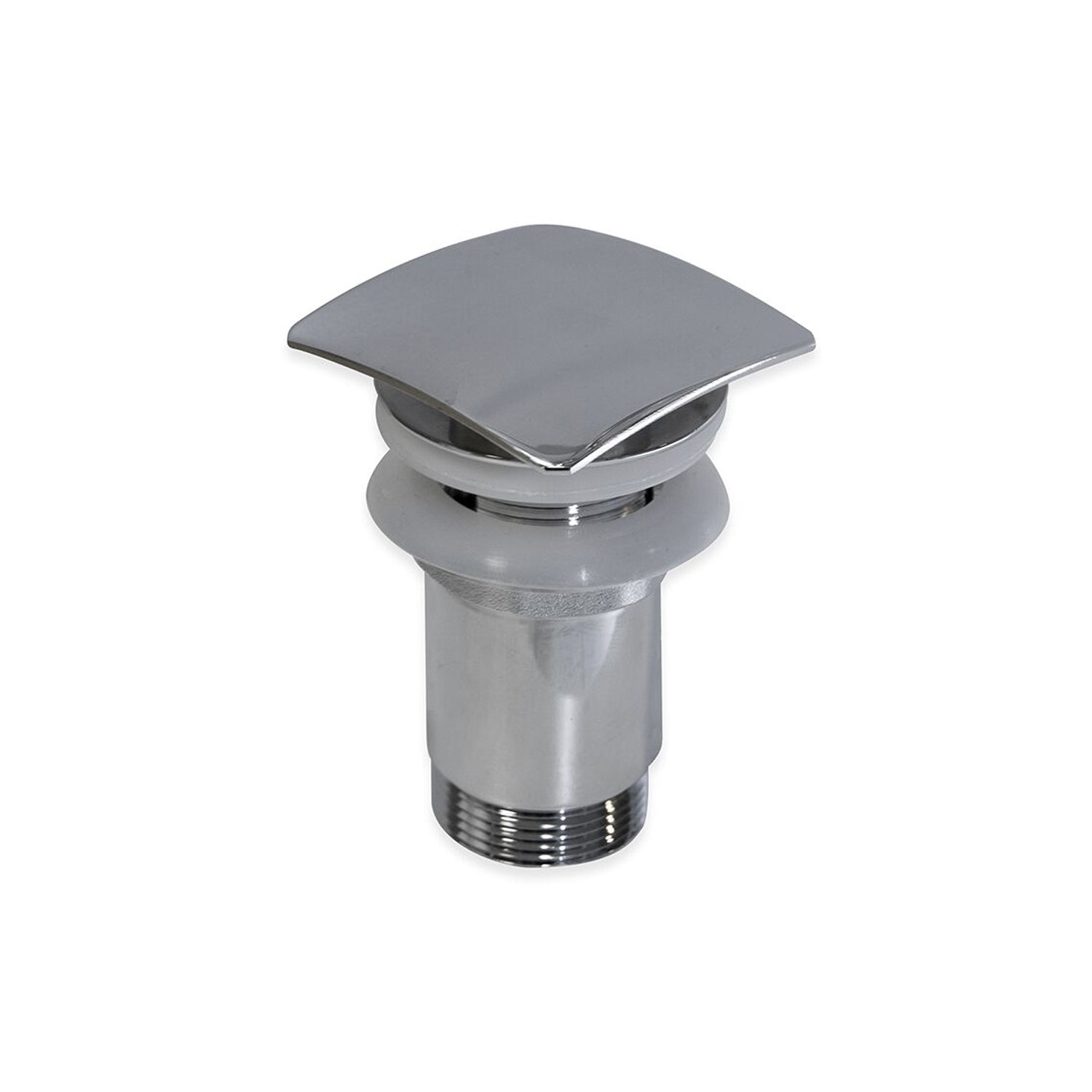 Scarico Click Clack tappo quadro senza troppo pieno in ottone