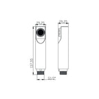 Doccia cucina monogetto in abs attacco 1/2M
