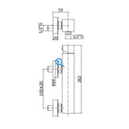 Miscelatore doccia esterno Paffoni serie Elle - Nero Opaco
