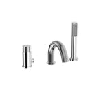 Miscelatore bordo vasca a 3 fori con deviatore e doccetta serie Jo modello JO040LCR cromo Paffoni