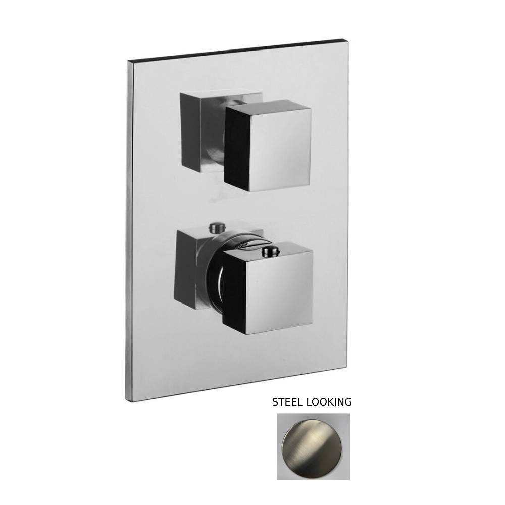 Miscelatore termostatico incasso doccia con 3 Uscite serie Level modello LEQ519ST/M Steel looking Paffoni