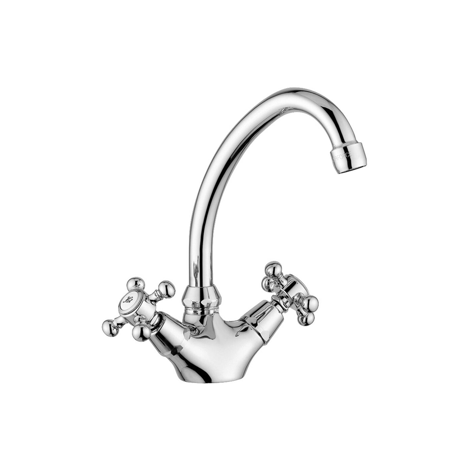Monoforo lavabo con canna orientabile Paffoni serie Viola - Cromato