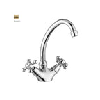 Monoforo lavabo con canna orientabile Paffoni serie Viola - Bronzato