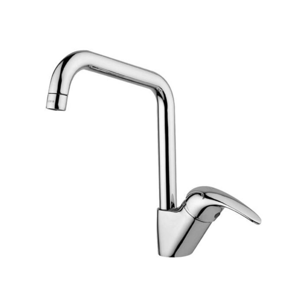 Miscelatore lavello monoforo con canna alta orientabile serie Nettuno due modello ND180CR cromo Paffoni