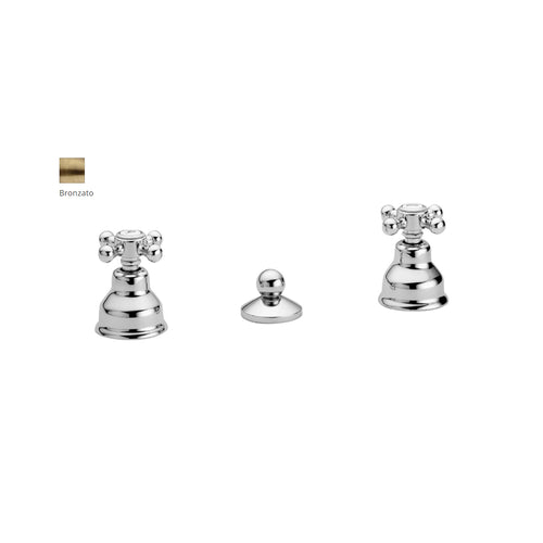 Batteria bidet con scarico automatico Paffoni serie Viola - Bronzato