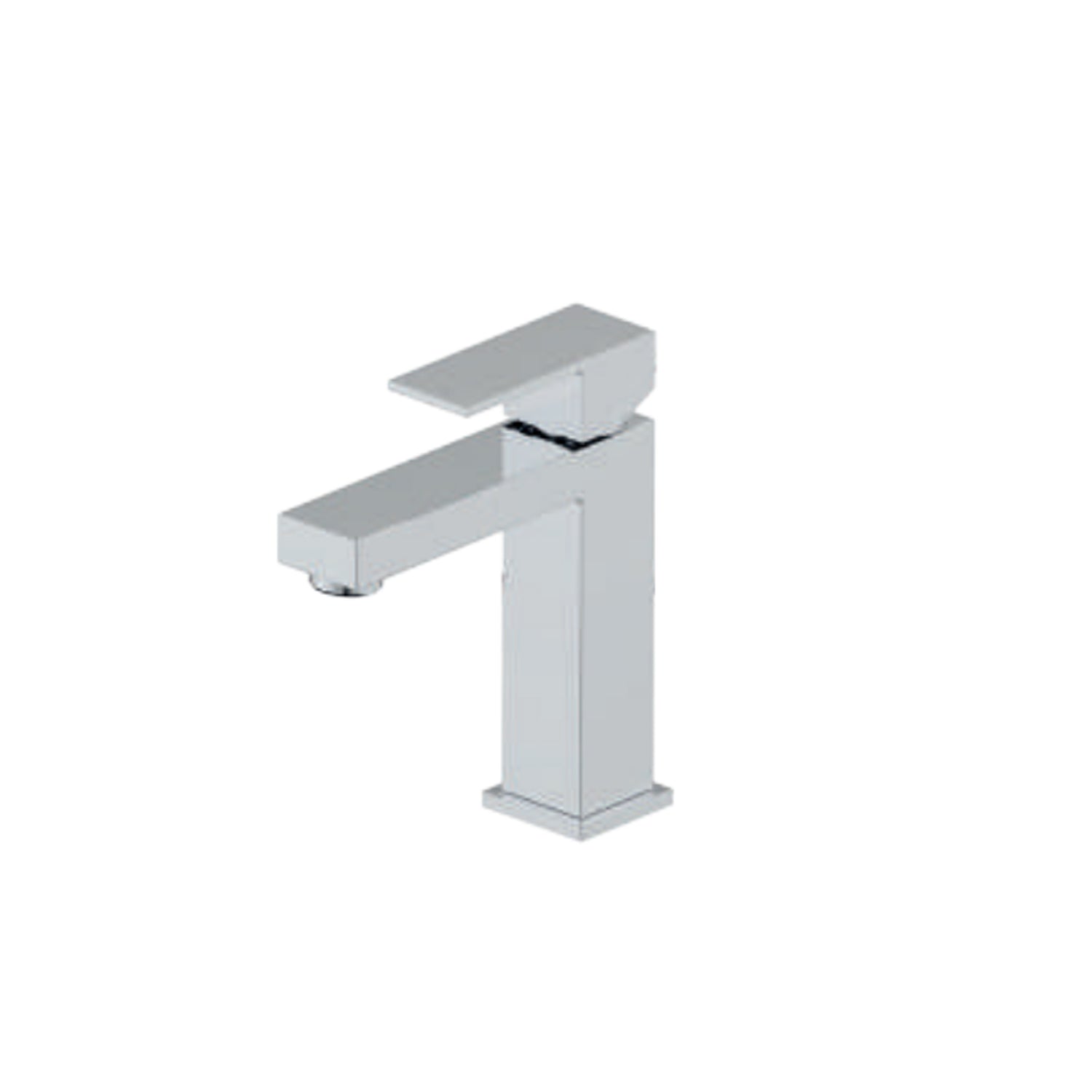 Miscelatore monocomando lavabo RubiFlux serie Rose - Cromo