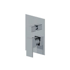 Miscelatore monocomando da incasso per doccia con deviatore RubiFlux serie Rose - Cromo