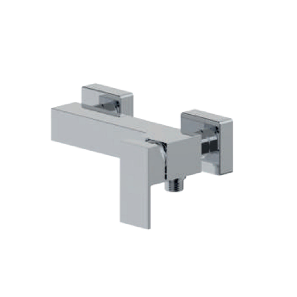 Miscelatore monocomando esterno per doccia RubiFlux serie Rose - Cromo