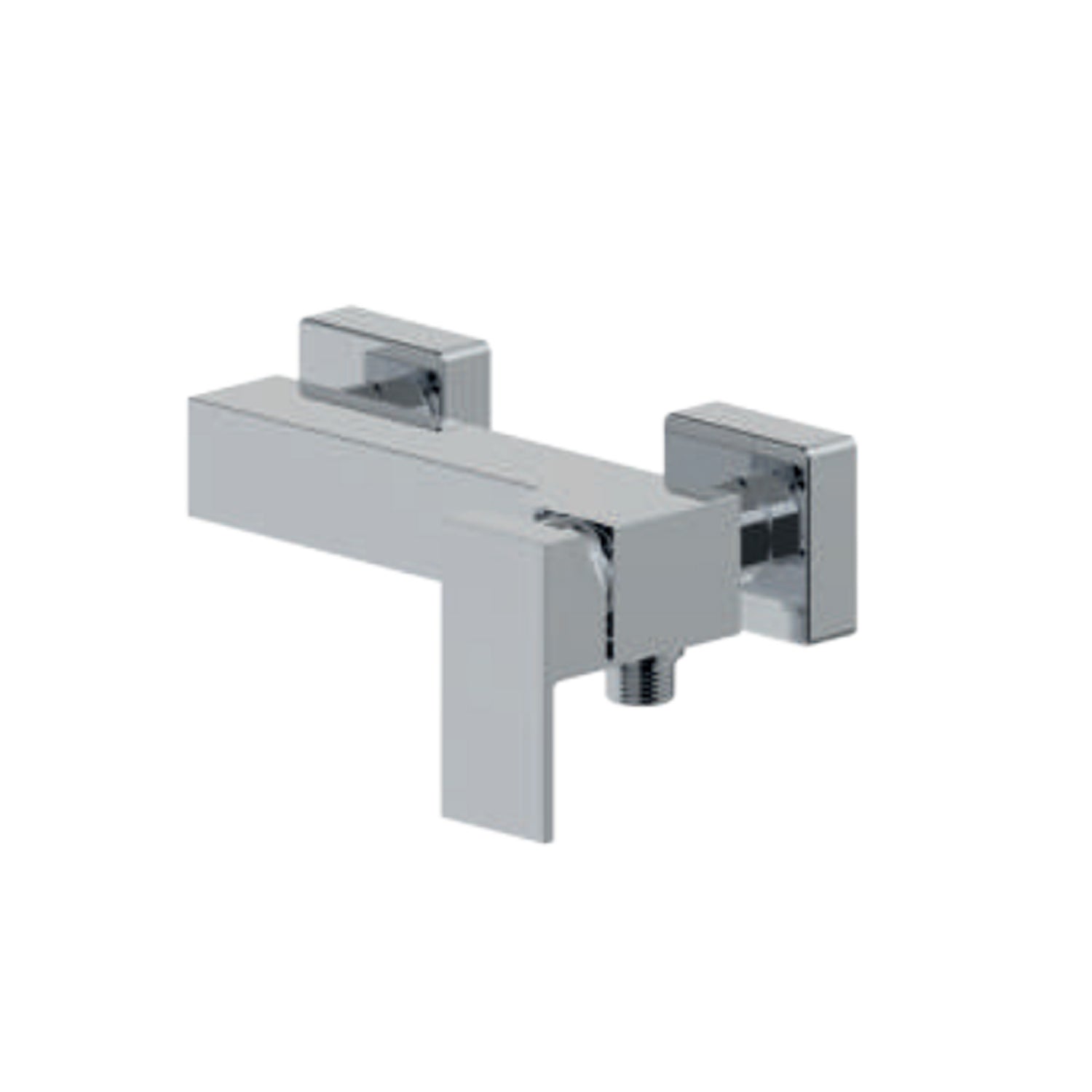 Miscelatore monocomando esterno per doccia RubiFlux serie Rose - Cromo