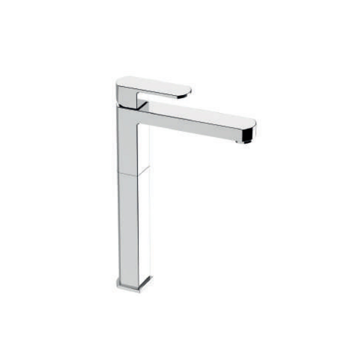 Miscelatore monocomando lavabo alto RubiFlux serie Dema - Cromo