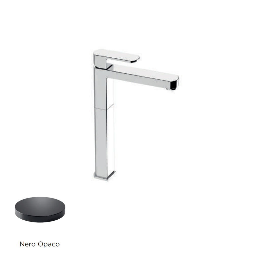 Miscelatore monocomando lavabo alto RubiFlux serie Dema - Nero Opaco