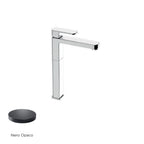 Miscelatore monocomando lavabo alto RubiFlux serie Dema - Nero Opaco