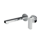 Miscelatore monocomando lavabo murale RubiFlux serie Dema canna 25 cm - Cromo