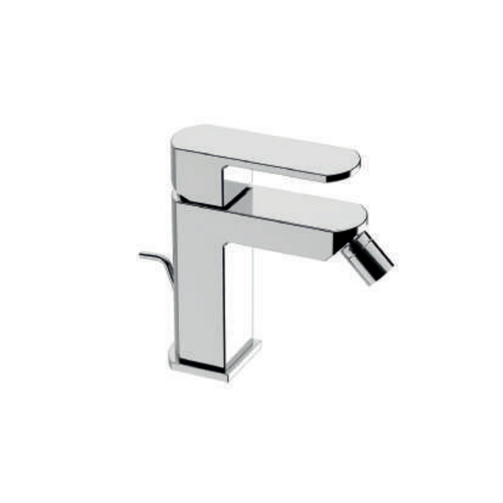 Miscelatore monocomando bidet con scarico RubiFlux serie Dema - Cromo