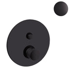 Miscelatore doccia con deviatore a pulsante 2 uscite Paffoni Jo Nero Opaco