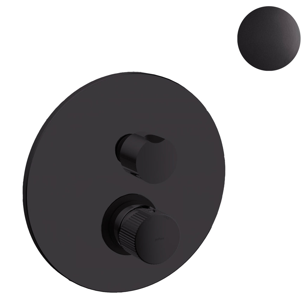 Miscelatore doccia con deviatore meccanico 2 uscite Paffoni Jo Nero Opaco