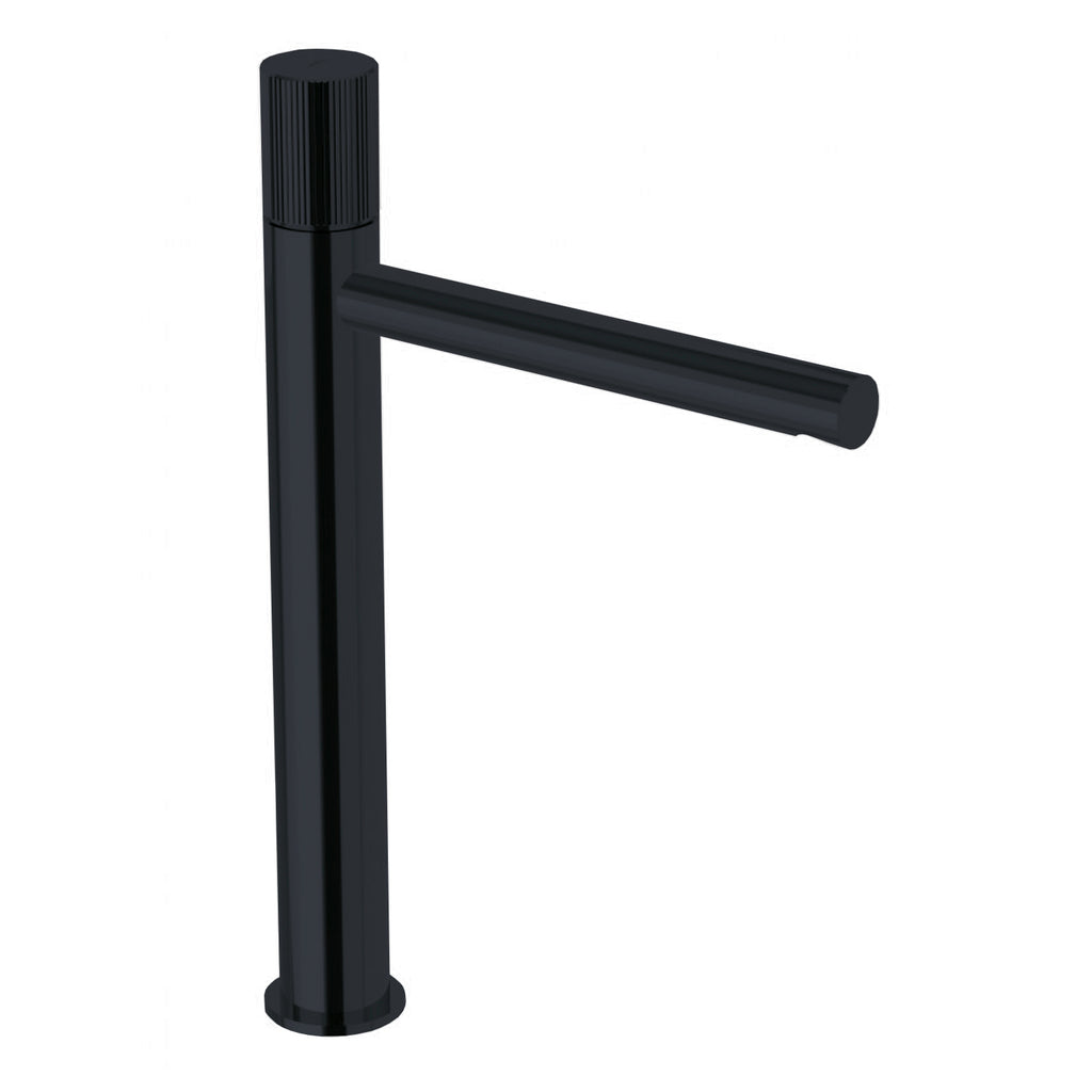 Miscelatore alto lavabo con scarico click clack Paffoni Jo Nero Opaco