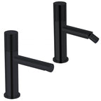 Set di miscelatori lavabo e bidet con scarico click clack Paffoni Jo Nero Opaco