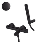 Set di miscelatori lavabo alto-bidet-vasca con doccetta Paffoni Jo Nero Opaco