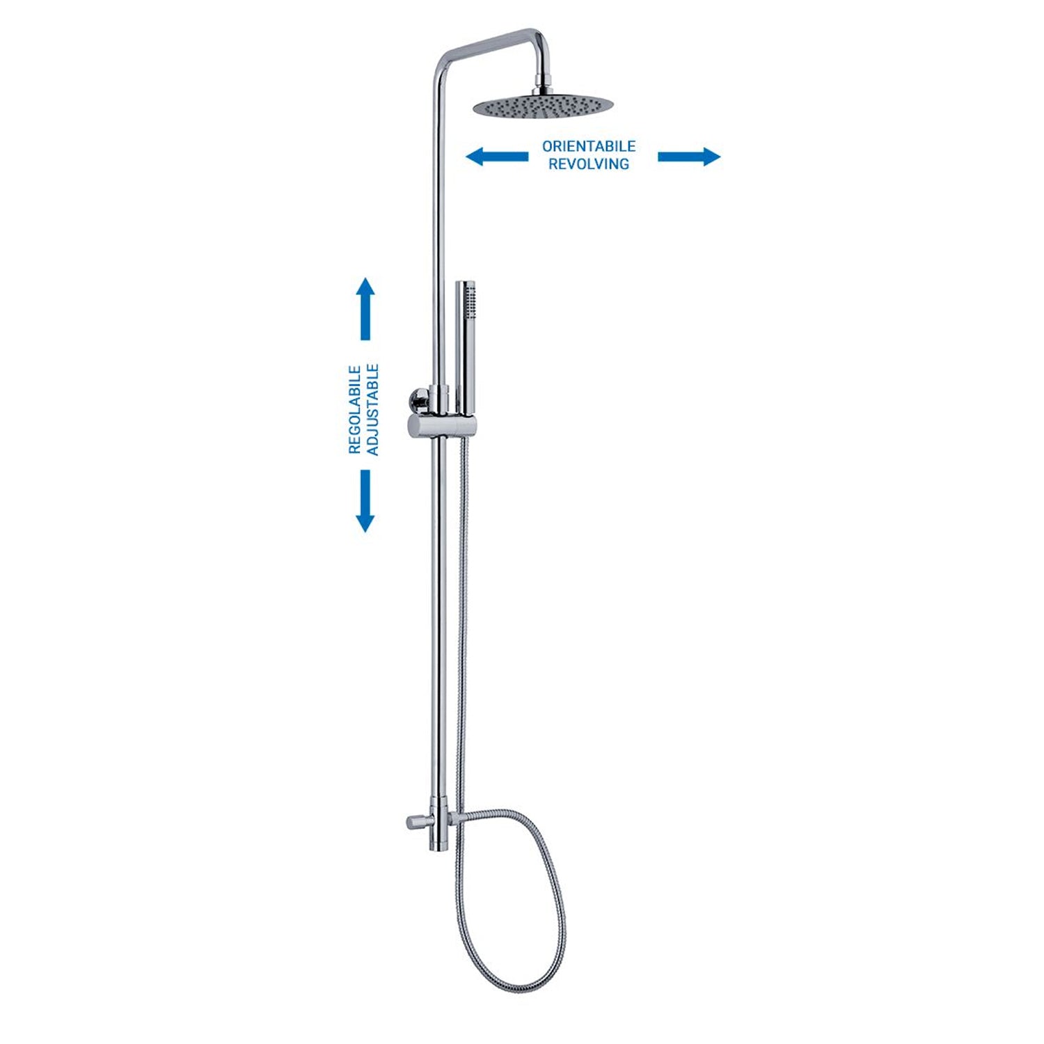 Colonna doccia C40 regolabile con deviatore
