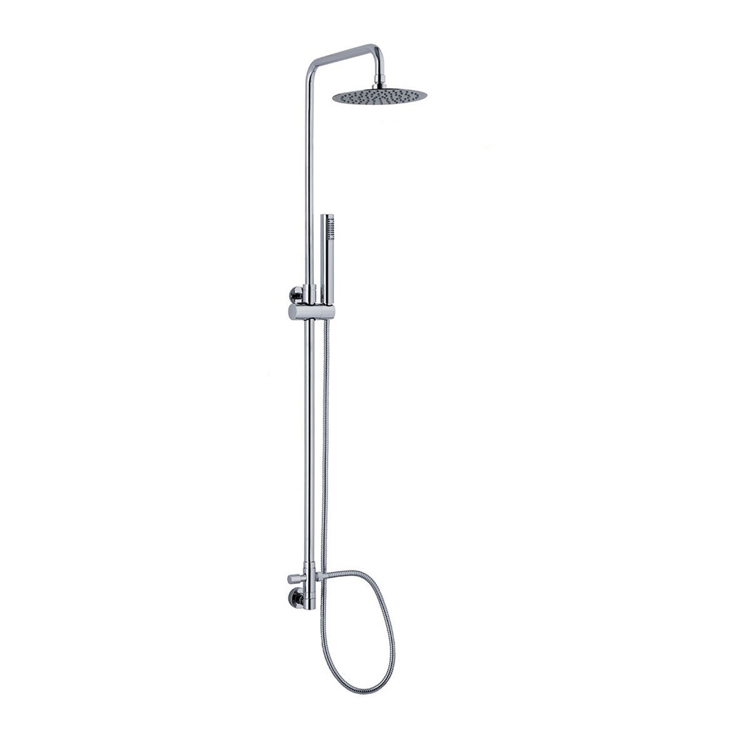 Colonna doccia C40 regolabile con soffione Linz e presa acqua a muro