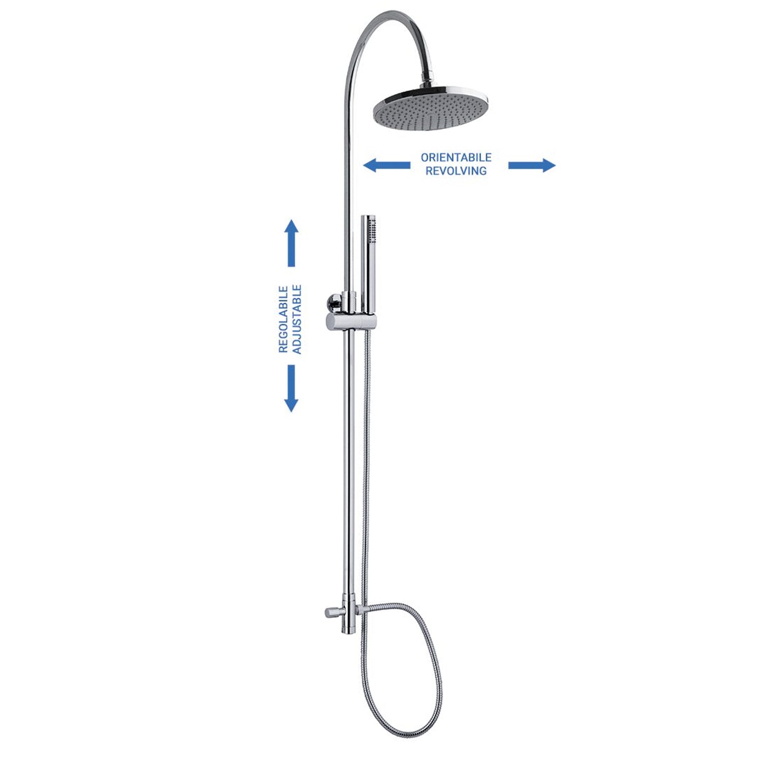 Colonna doccia C37 regolabile con deviatore