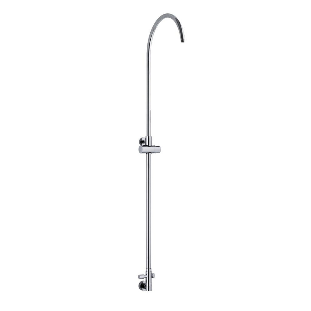 Colonna doccia C37 regolabile con presa acqua a muro e soffione 220mm