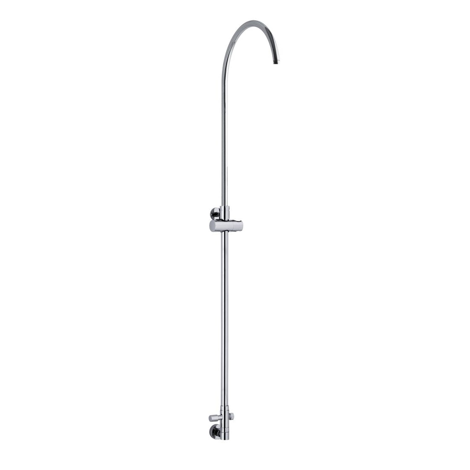 Colonna doccia C37 regolabile con presa acqua a muro e soffione 220mm
