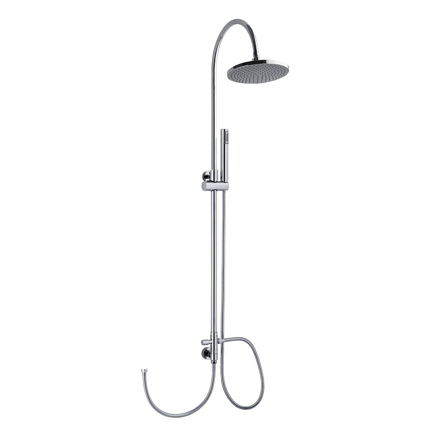 Colonna doccia C37 regolabile con attacco flessibile e soffione 220mm