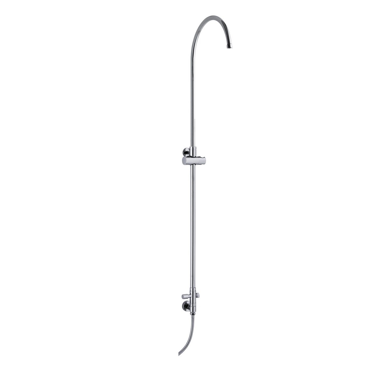 Colonna doccia C37 regolabile con attacco flessibile e soffione 220mm