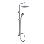 Colonna doccia C15 regolabile con presa acqua a muro e soffione 25cm