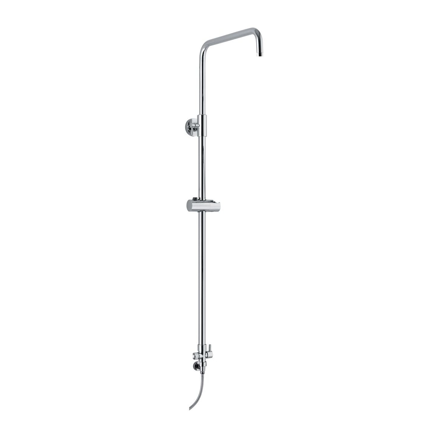 Colonna doccia C15 regolabile con attacco flessibile e soffione 25cm