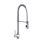 Miscelatore cucina in ottone con molla flessibile e 2 getti anticalcare