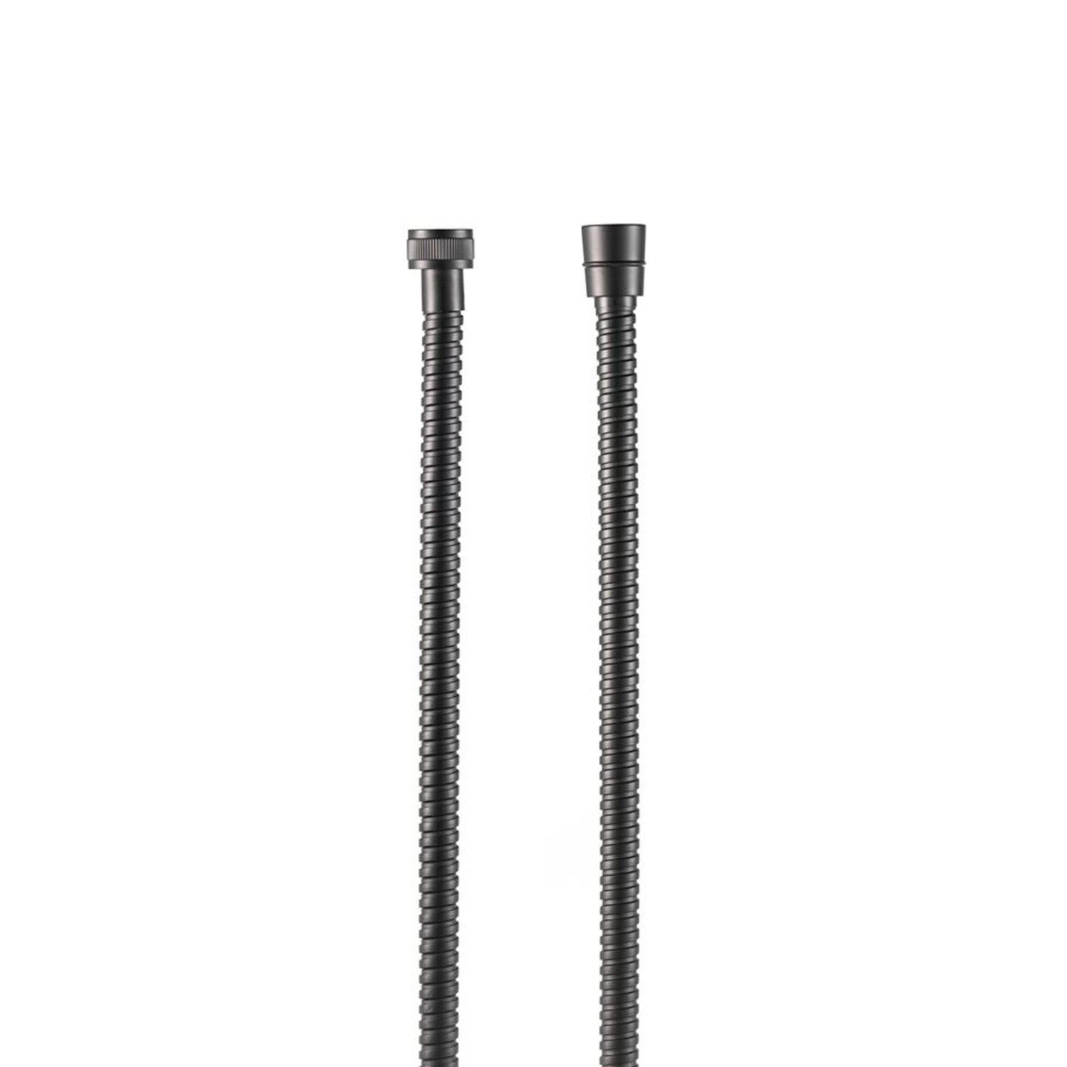 Flessibile doccia a doppia aggraffatura 120cm nero