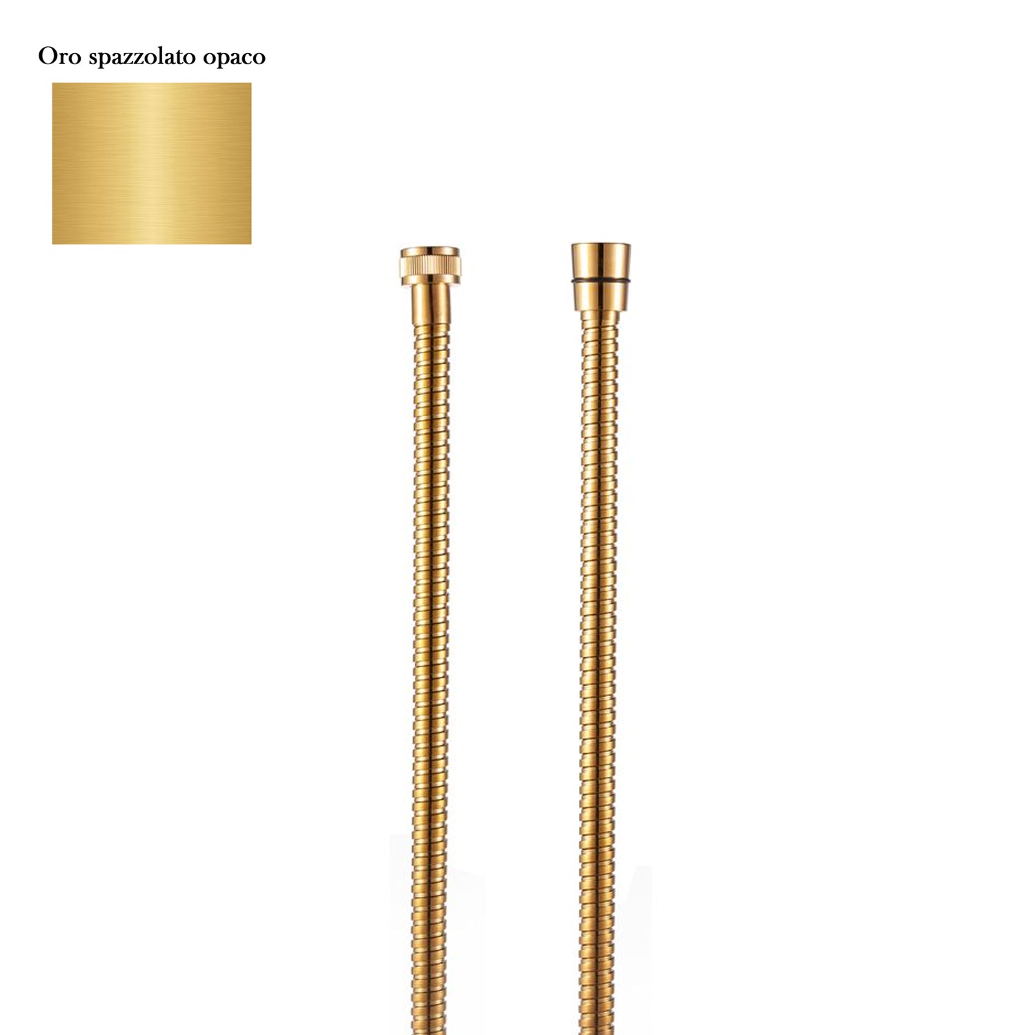Flessibile doccia a doppia aggraffatura 150cm oro spazzolato