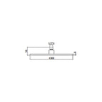 Soffione doccia tondo Paffoni Master King diametro 300 mm in metallo cromato