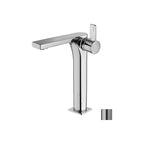 Miscelatore lavabo prolungato senza scarico serie Rock modello RO081ST steel looking Paffoni