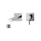 Miscelatore lavabo a parete serie Rock modello RO106ST70  steel looking Paffoni