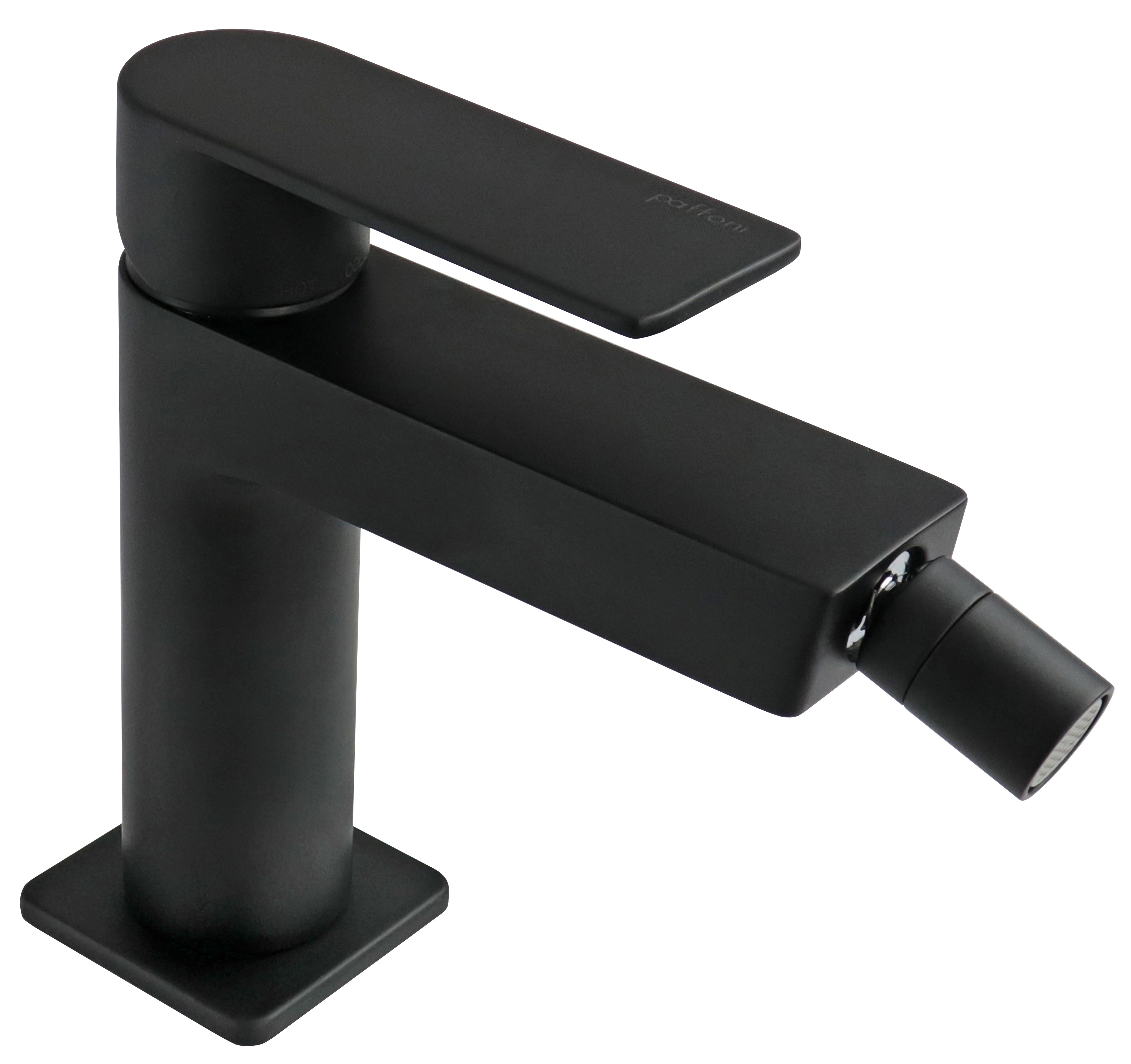 Miscelatore bidet sopra piano Paffoni serie Tango - Nero Opaco
